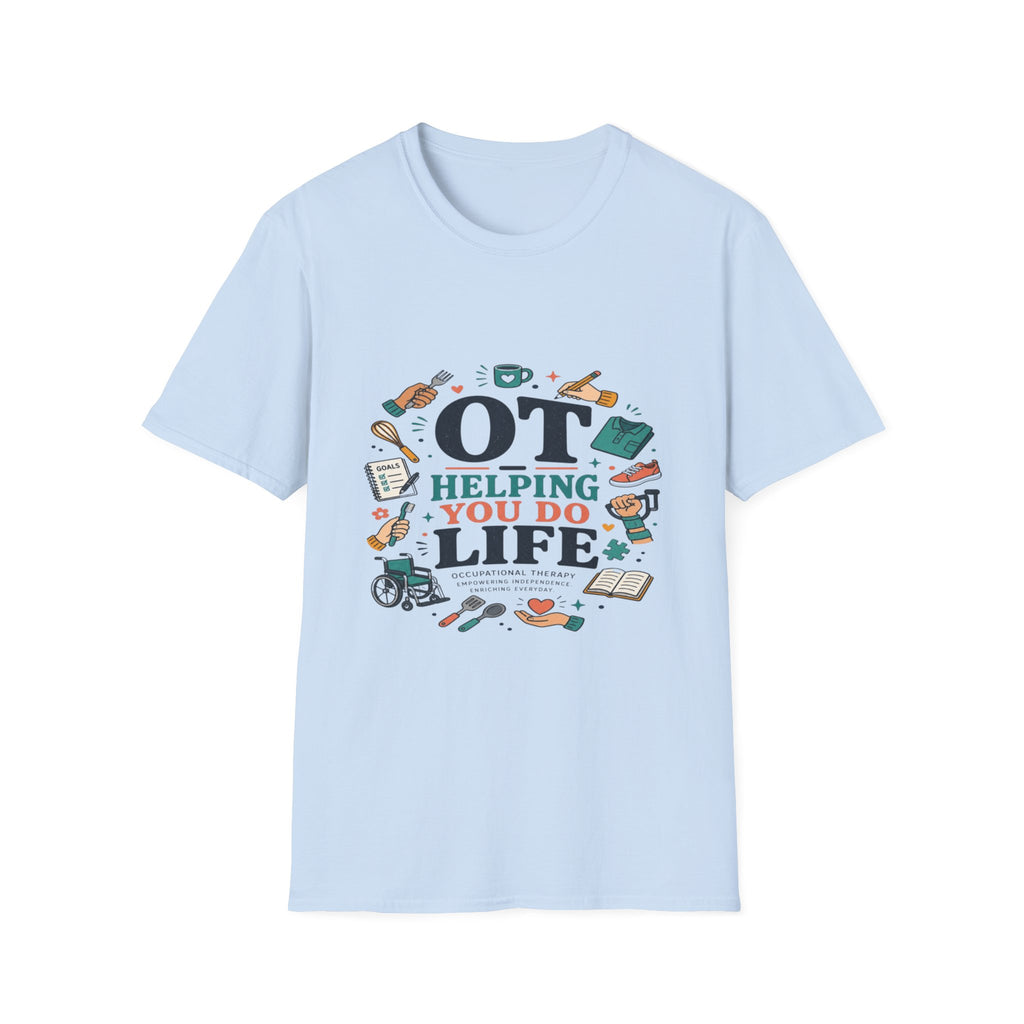Playful Typography Framed By Colorful Illustrations And Hands- Graphic Tees
