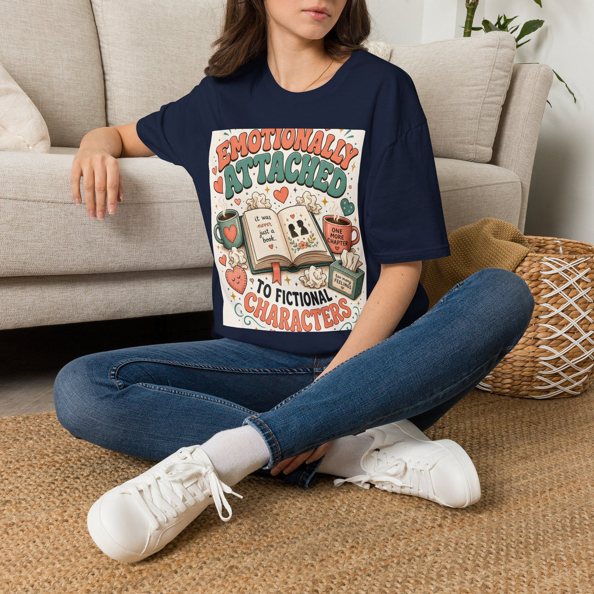 Whimsical T Shirt Design Celebrating Emotional Attachment To Fictional Characters