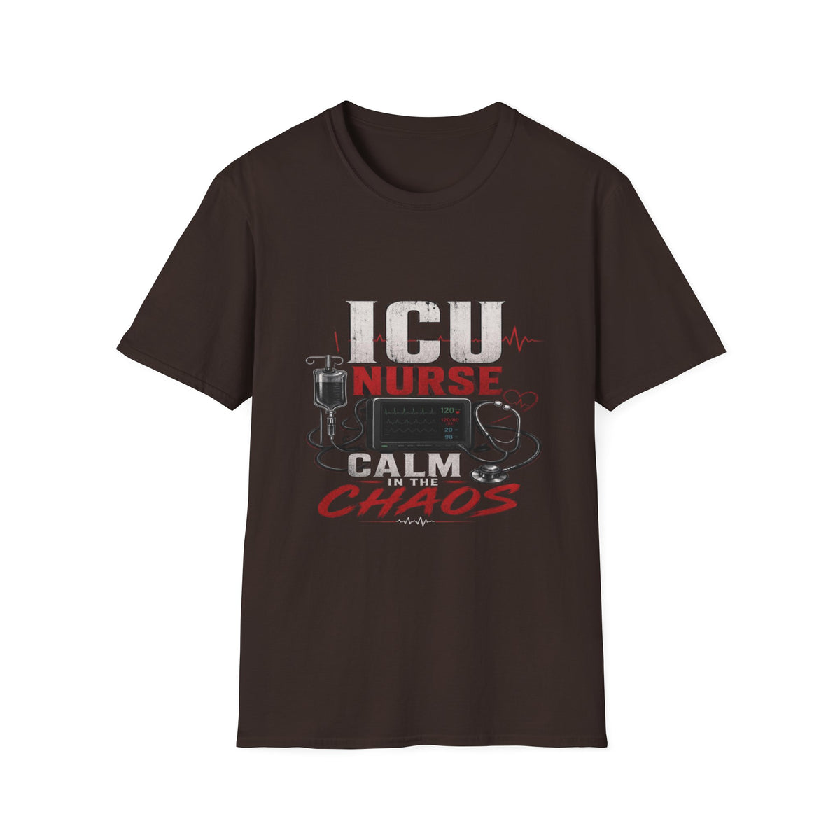 Powerful ICU Nurse T-Shirt Design With Bold Typography- Graphic Tees