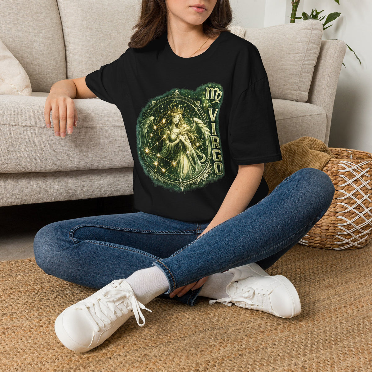Virgo Zodiac T‑Shirt — Celestial Virgo Constellation Astrology Tee