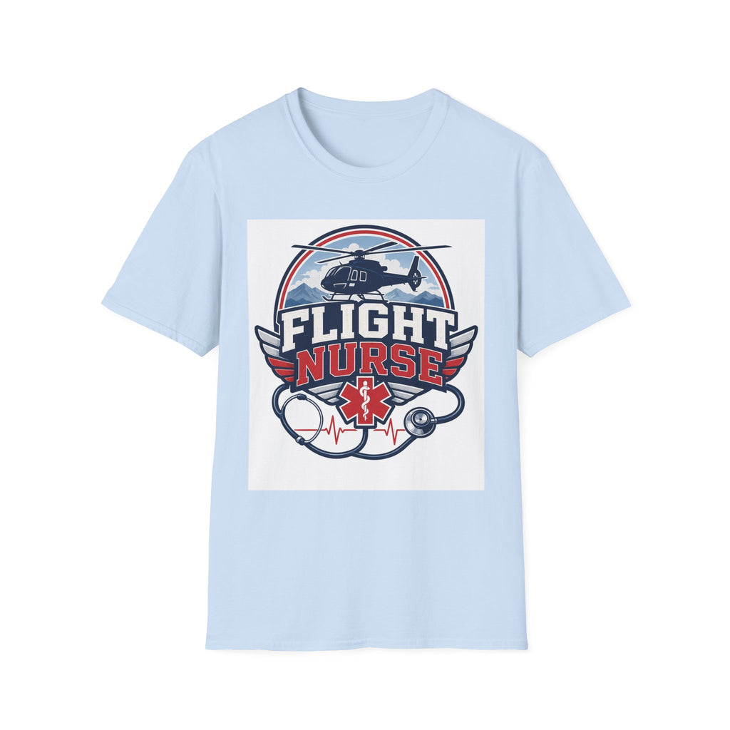 Aviation Inspired T Shirt Design Featuring Flight Nurse Graphic