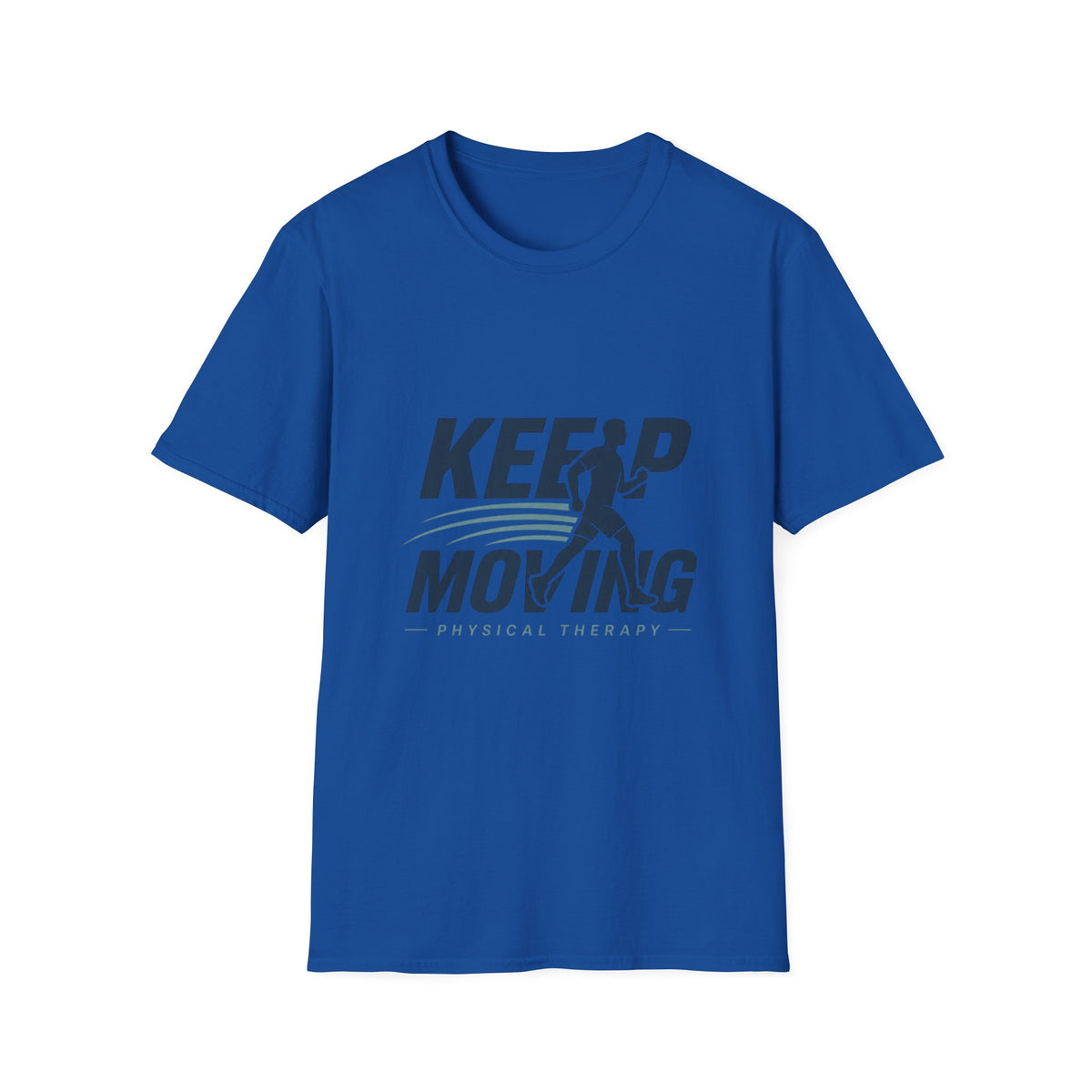 Minimalist T Shirt Design Featuring Keep Moving Statement