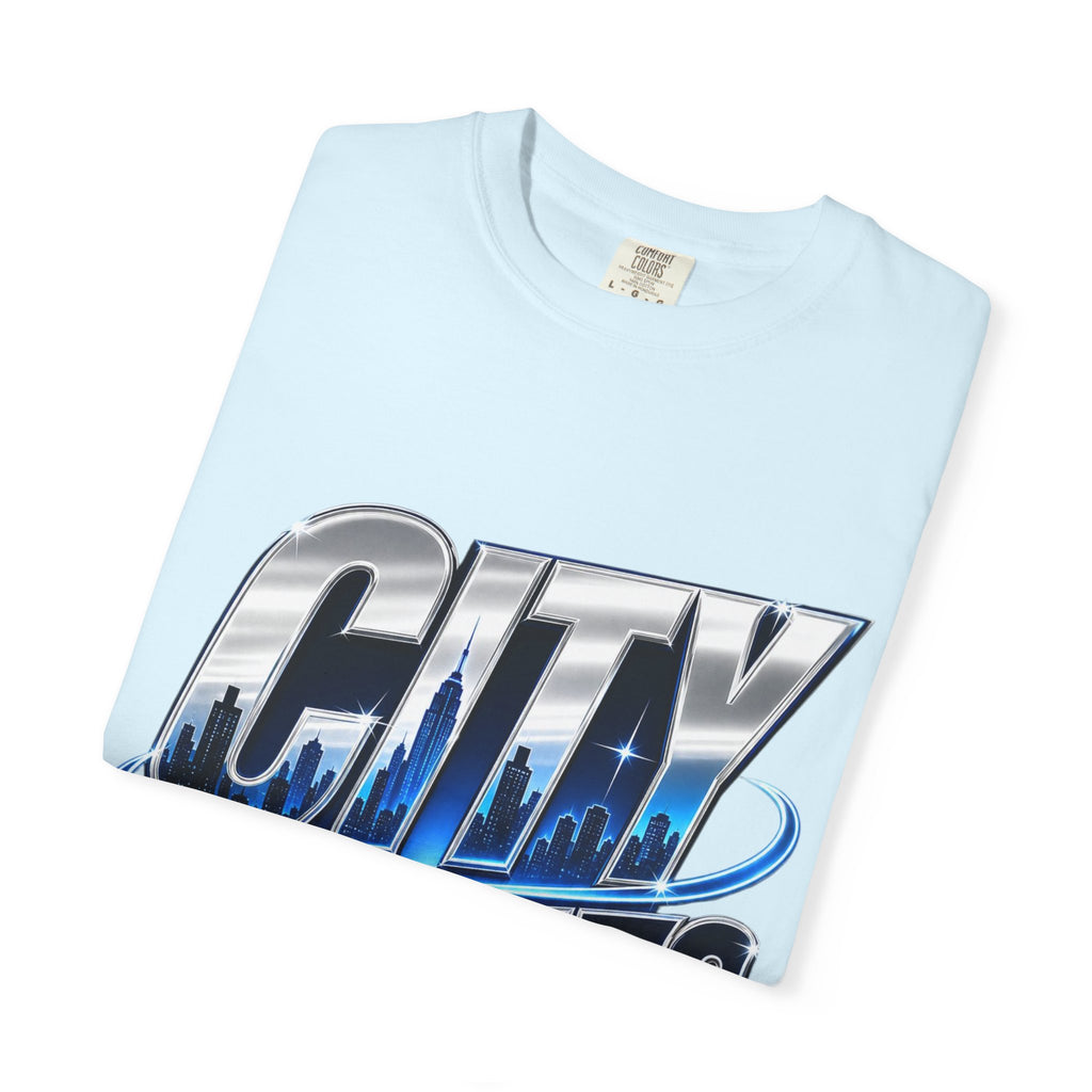 City Lights Skyline Graphic  Softstyle T-Shirt
