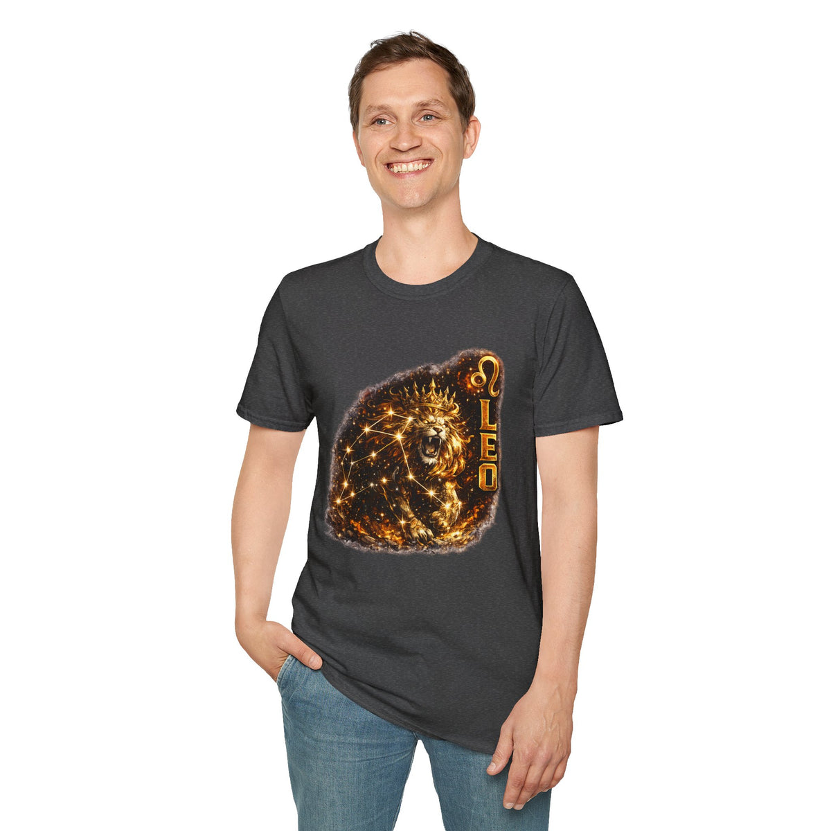 Leo Constellation Lion T-Shirt — Zodiac Astrology Graphic Tee