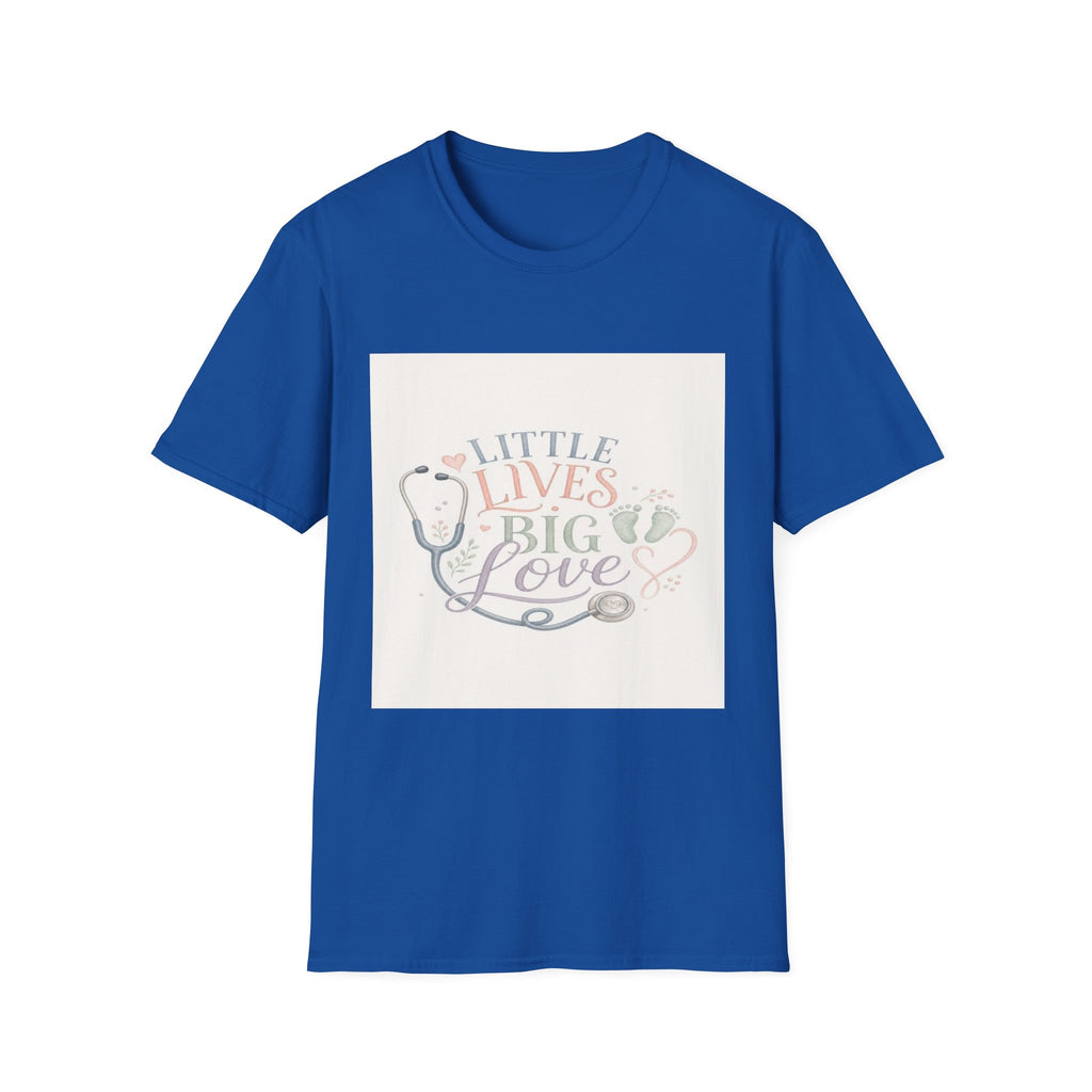 Little Lives Big Love NICU Design With Elegant Typography- Graphic Tees