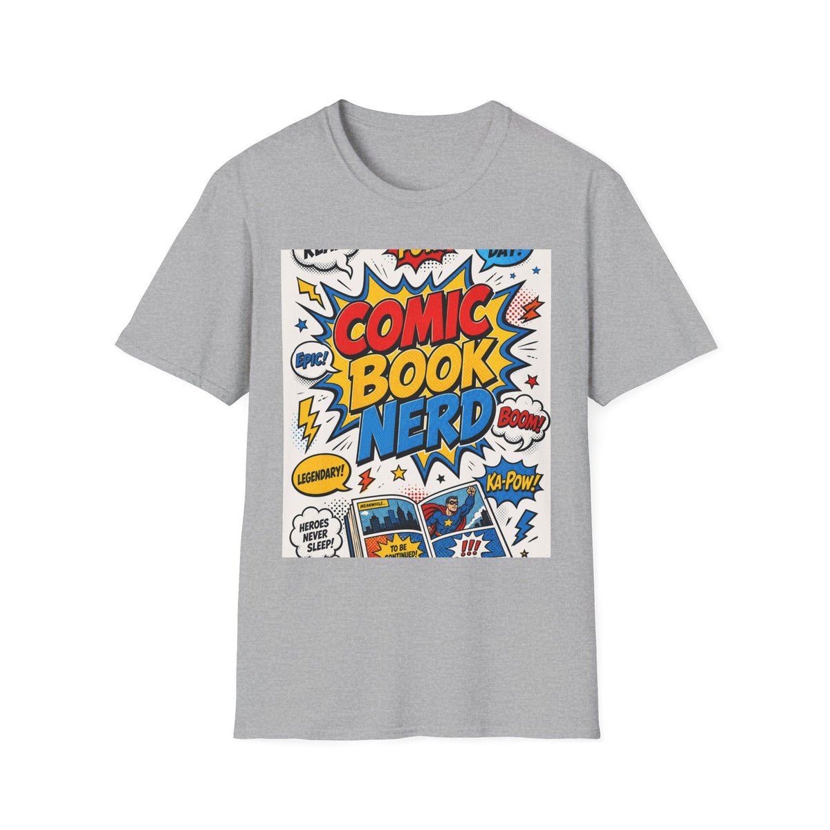 Dynamic Comic Book Nerd Design With Playful Typography