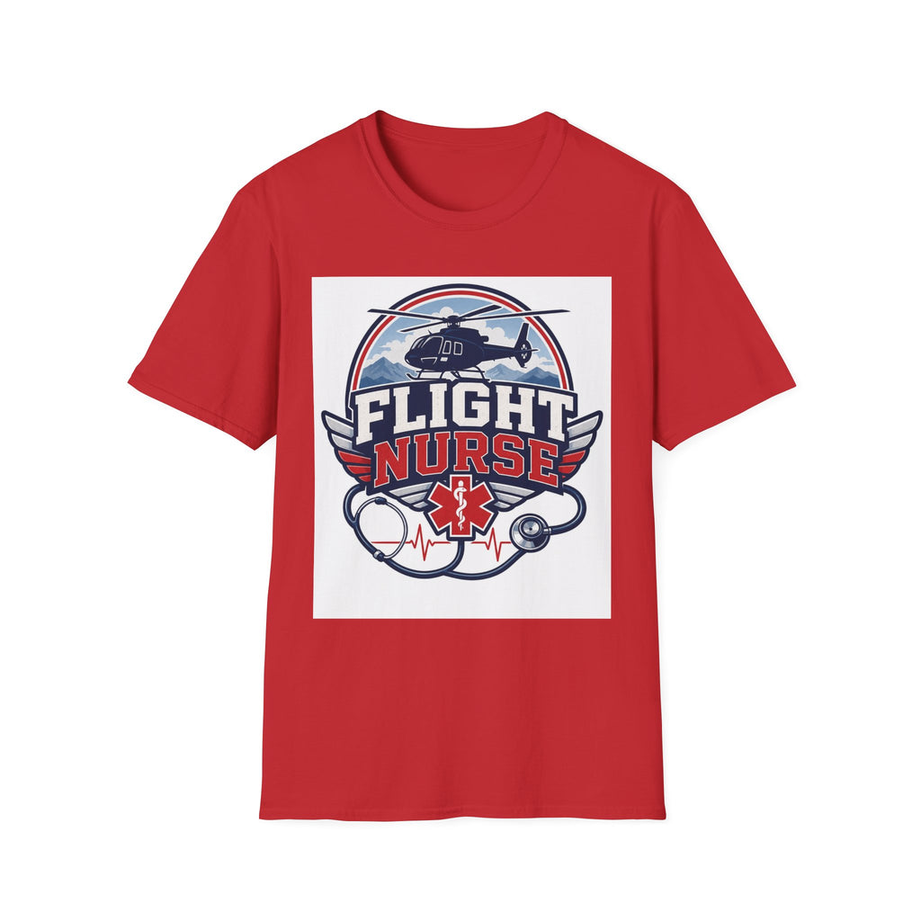 Aviation Inspired T Shirt Design Featuring Flight Nurse Graphic