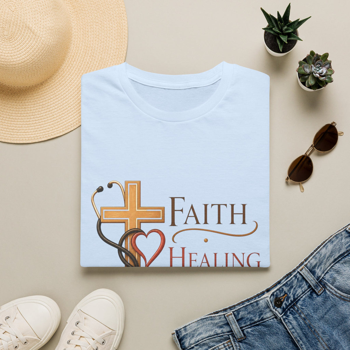 Elegant Typography Featuring Inspirational Healthcare Symbols