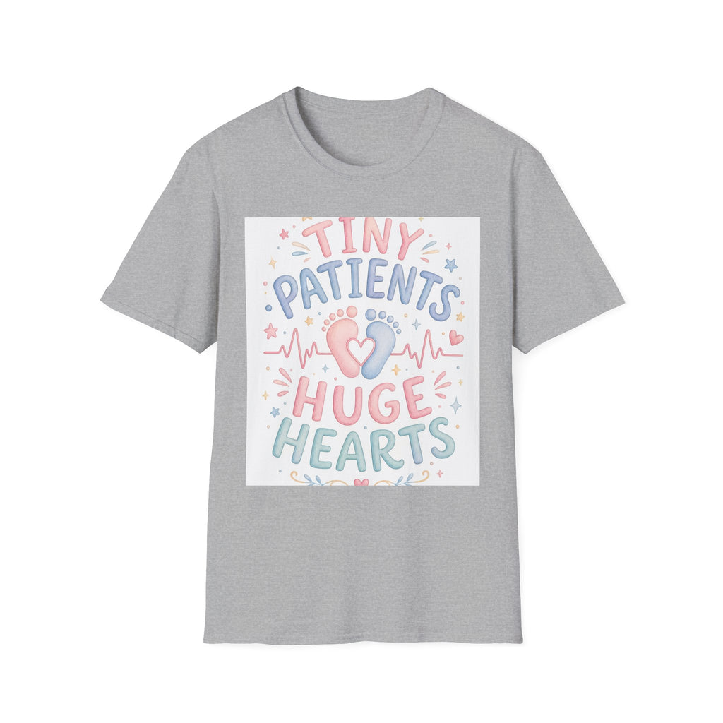 Whimsical T Shirt Design Featuring Tiny Patients Huge Hearts