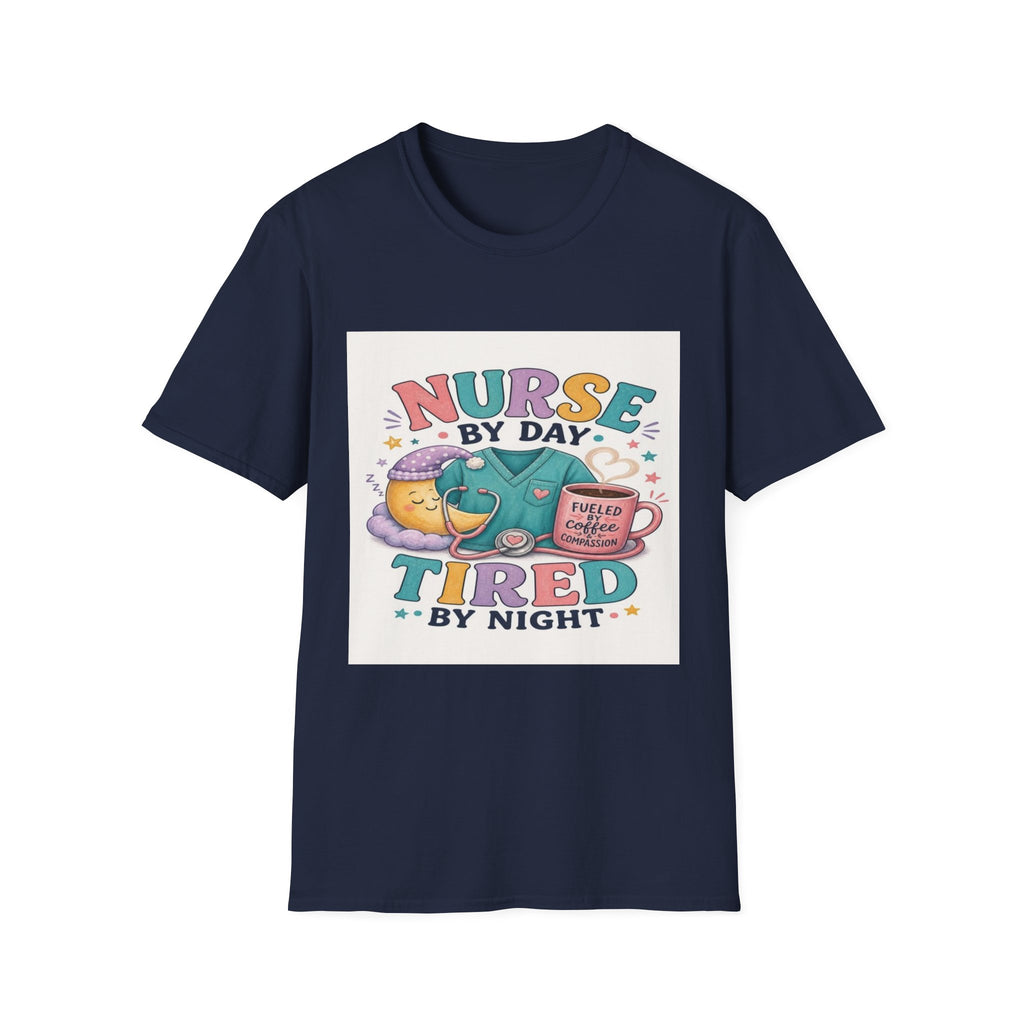 Playful T-shirt Design Featuring Nurse Life Typography And Illustrations (1)- Graphic Tees