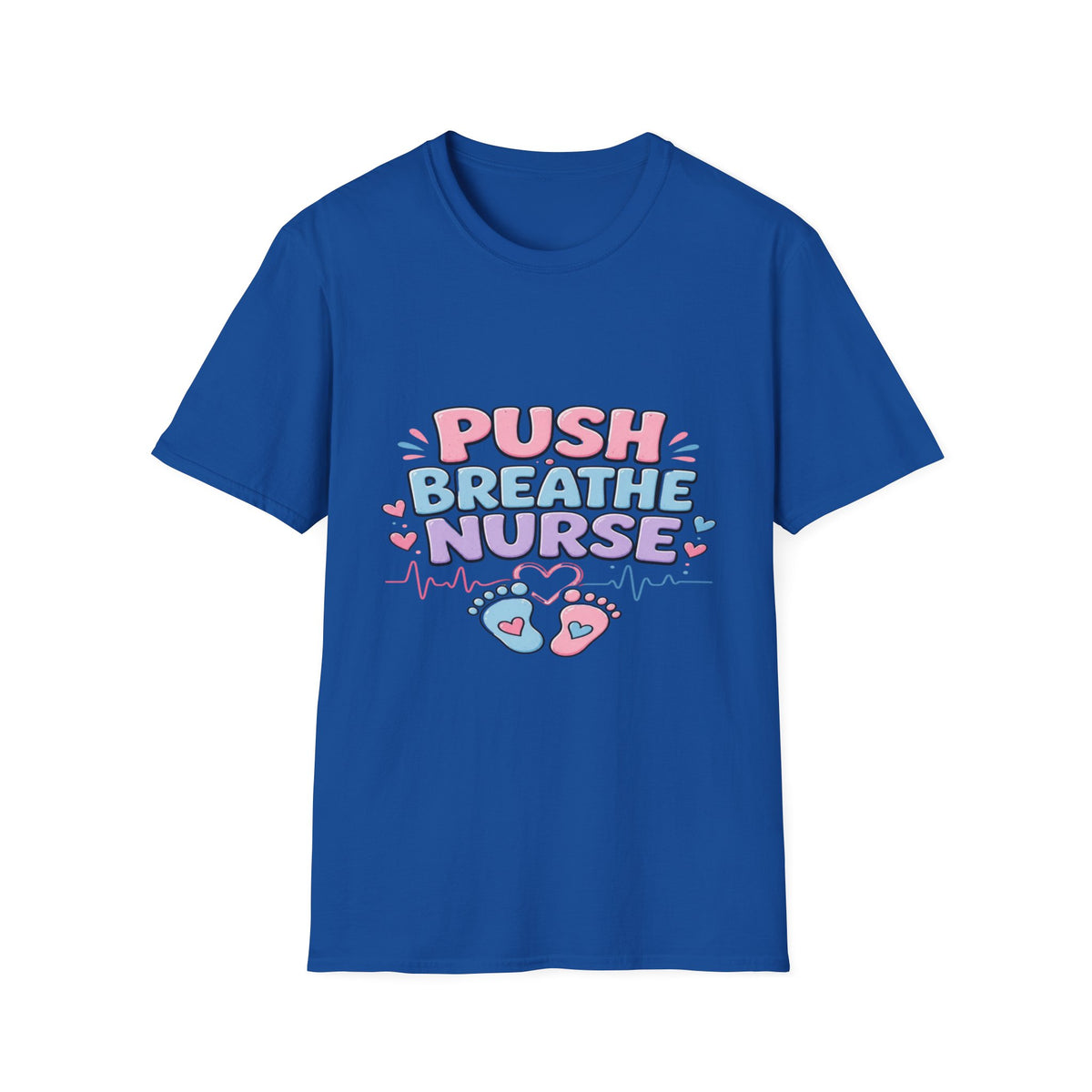 Playful Typography Design With Baby Footprints And Heart- Graphic Tees