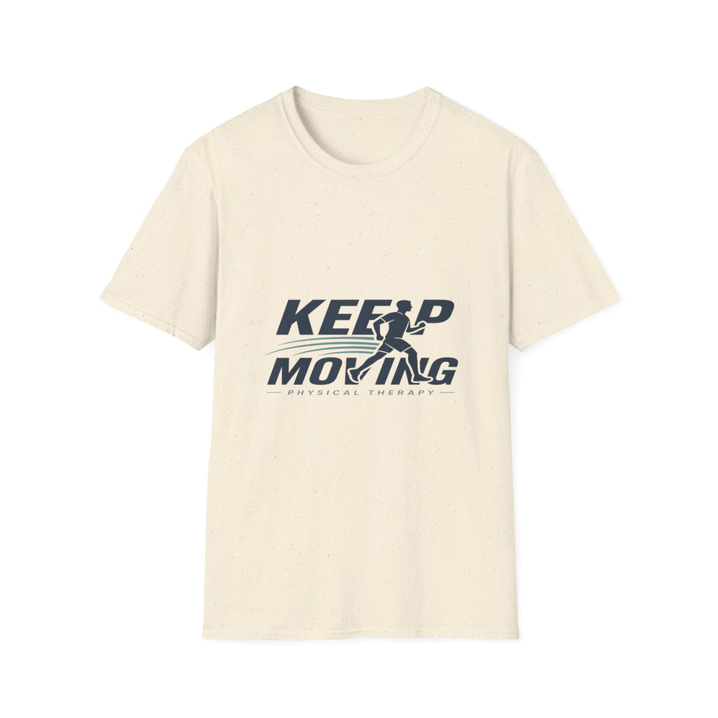Minimalist T-Shirt Design Featuring _Keep Moving_ Statement- Graphic Tees