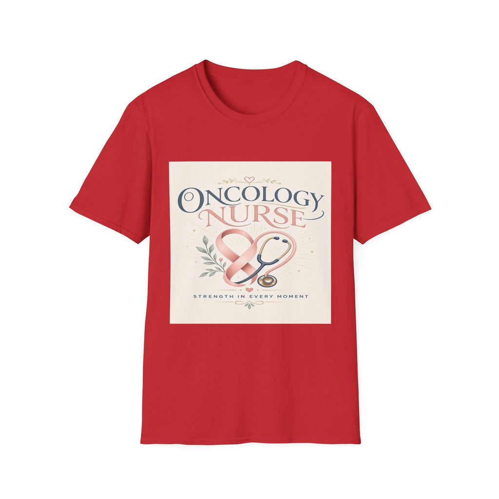 Elegant T-Shirt Design with Oncology Nurse Text and Symbolism- Graphic Tees