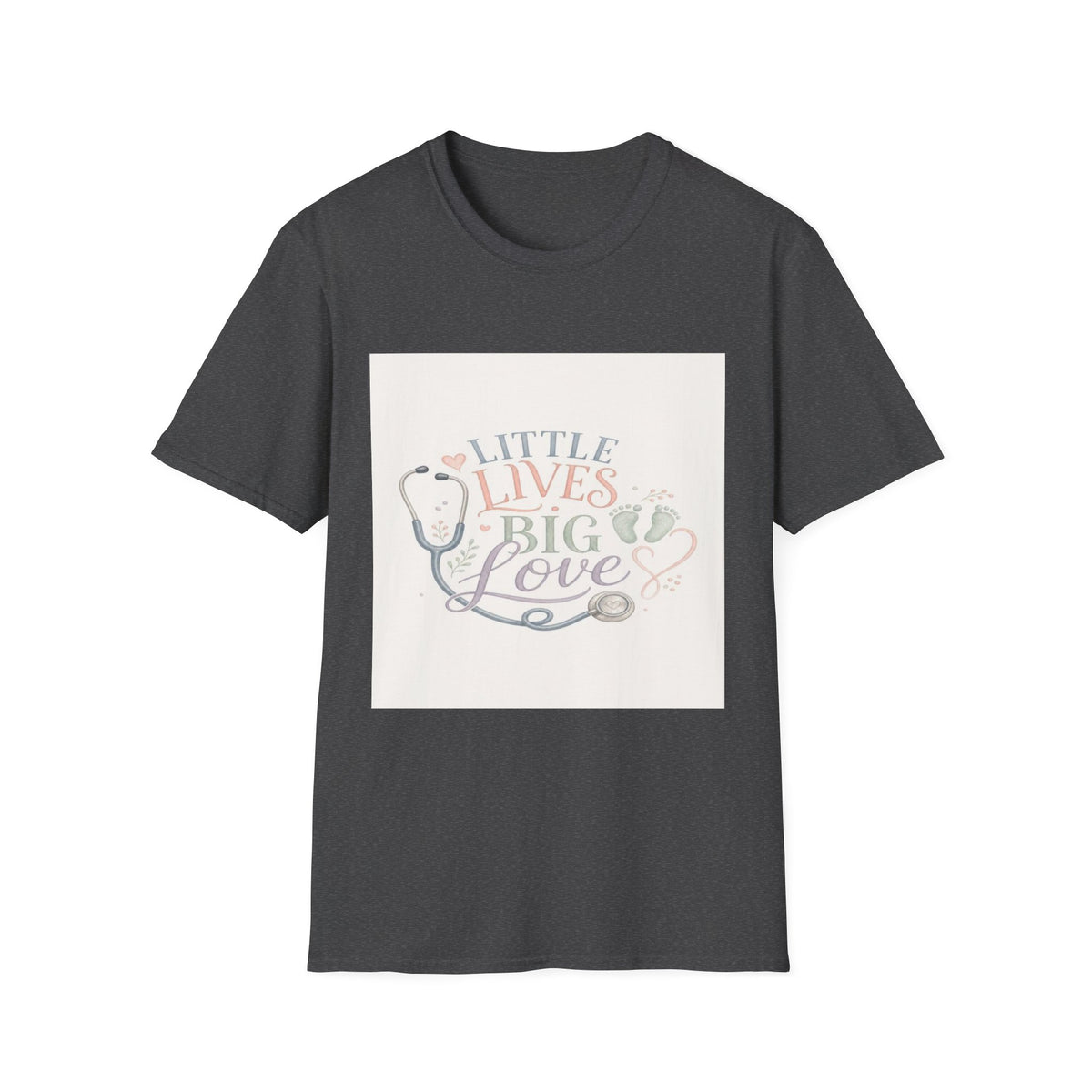 Little Lives Big Love NICU Design With Elegant Typography- Graphic Tees