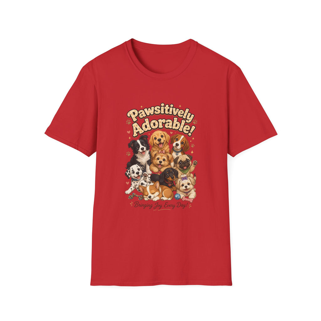 Pawsitively Adorable! Dog Lover T-Shirt — Cute Puppies Graphic Tee