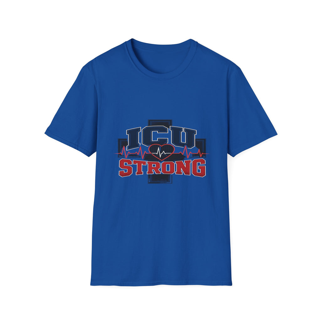 Athletic T-shirt Design With Bold ICU STRONG Typography- Graphic Tees