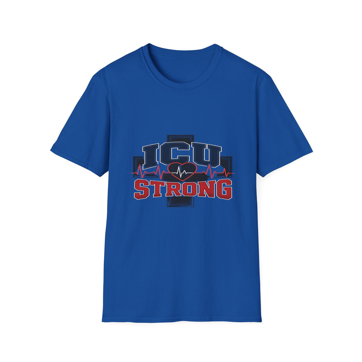 Athletic T-shirt Design With Bold ICU STRONG Typography- Graphic Tees