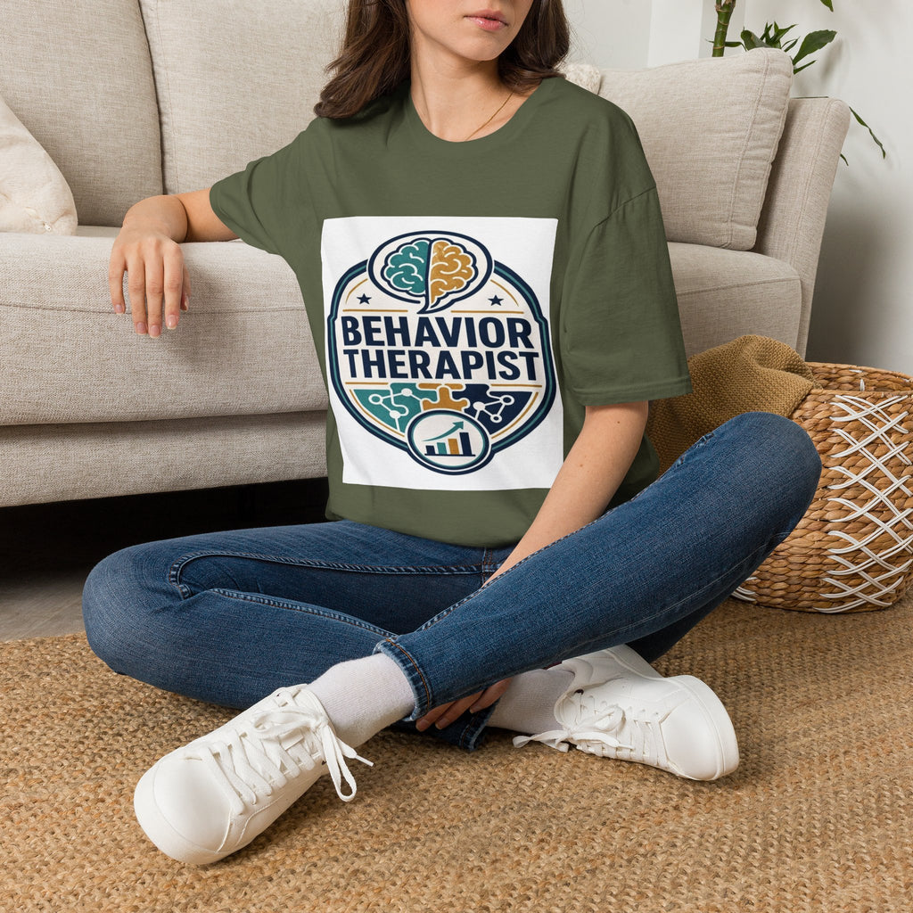 Bold Professional Badge Design For Behavior Therapist- Graphic Tees