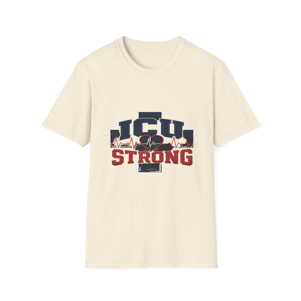 Athletic T-shirt Design With Bold ICU STRONG Typography- Graphic Tees