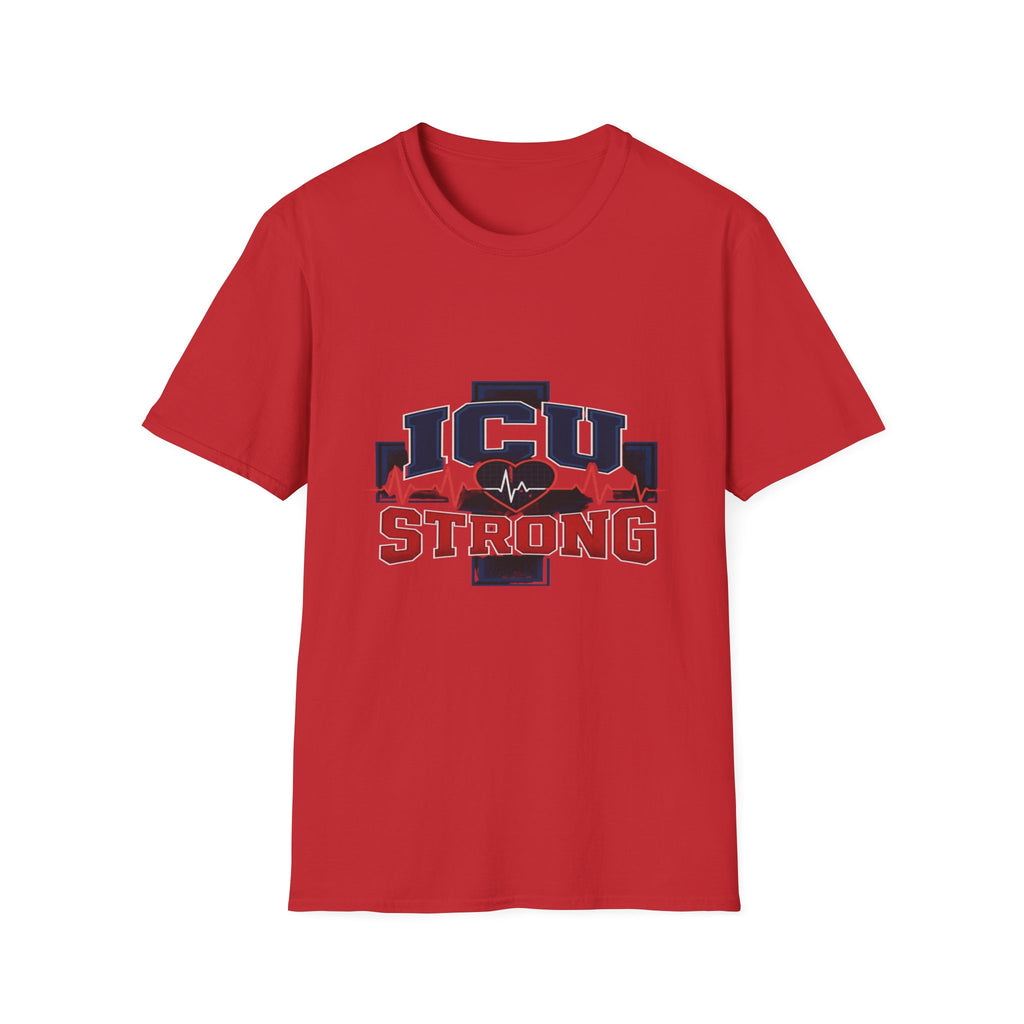 Athletic T-shirt Design With Bold ICU STRONG Typography- Graphic Tees