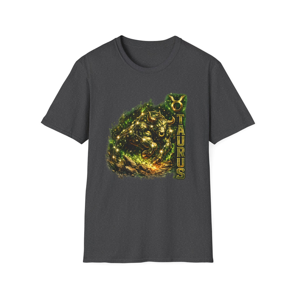 Taurus Zodiac T‑Shirt – Golden Bull Constellation Design