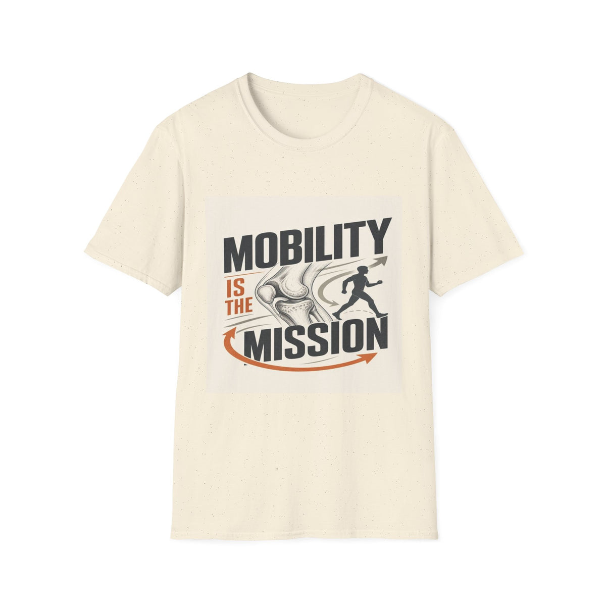 Bold Typography And Anatomical Illustration Representing Mobility Mission- Graphic Tees