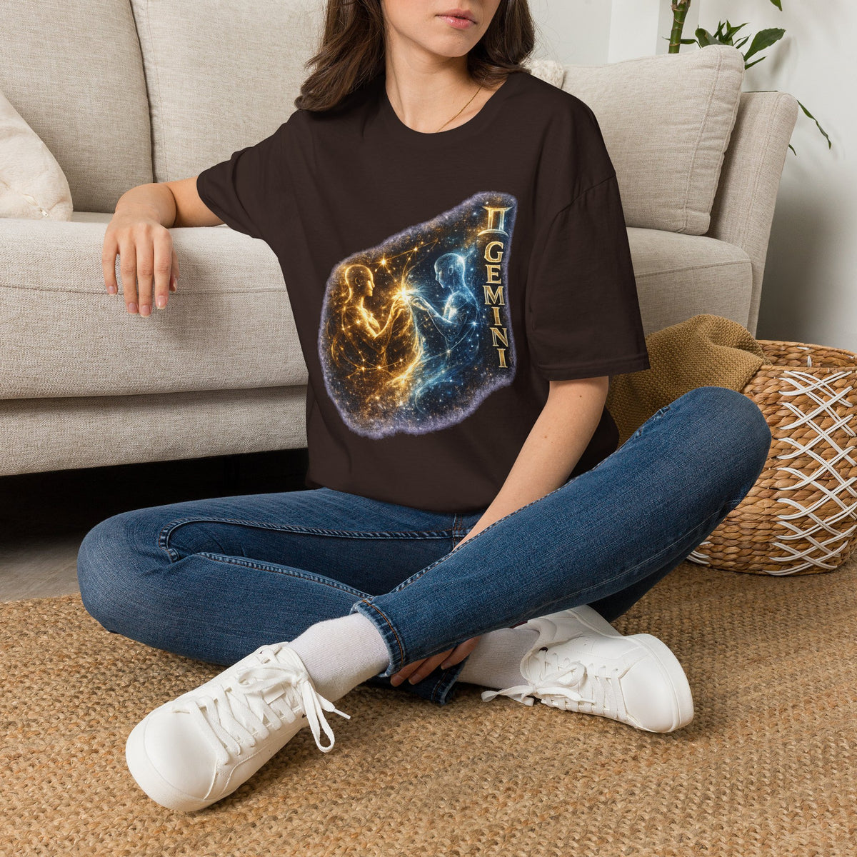 Gemini Constellation T-Shirt — Cosmic Twins Zodiac Tee