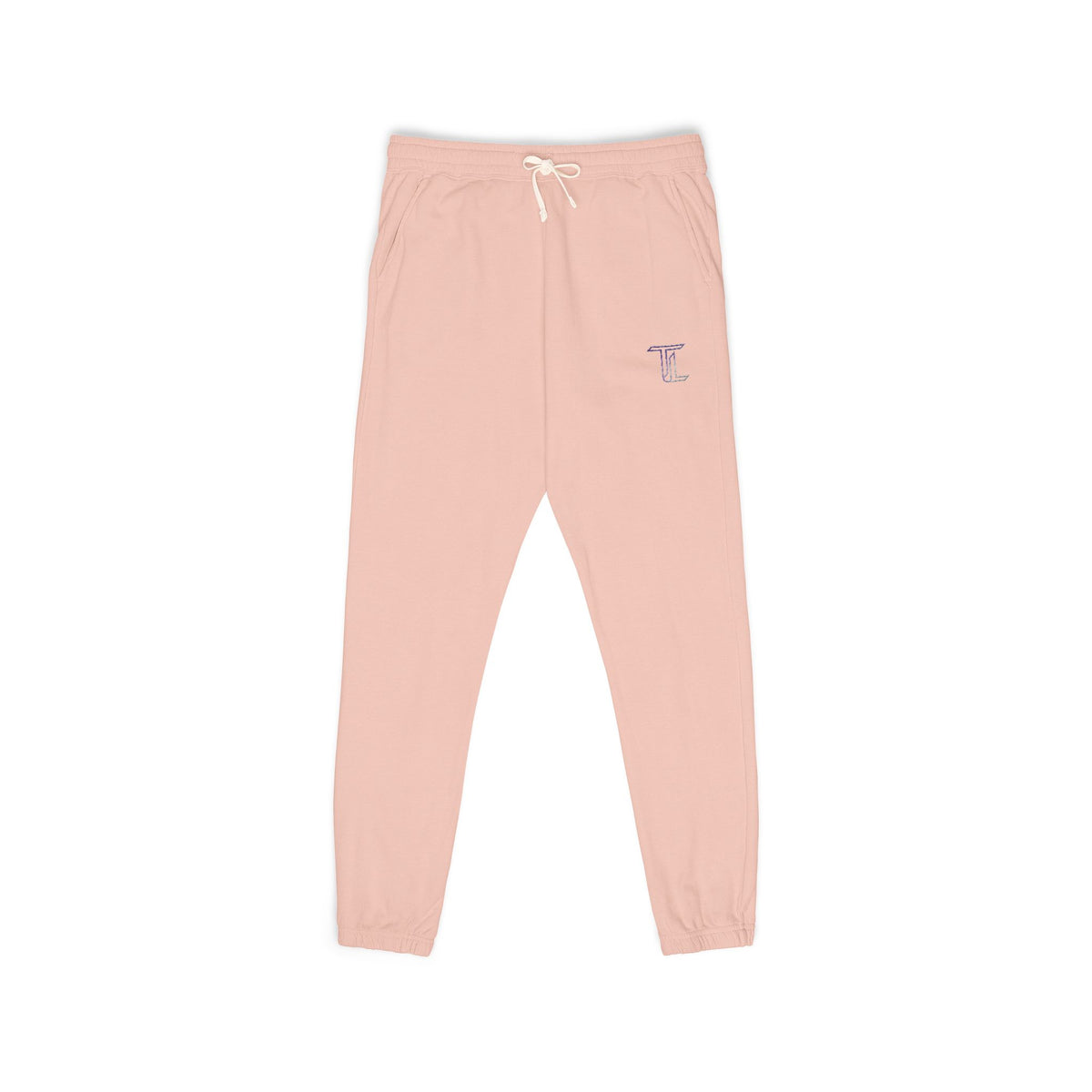 Embroidered Mini Palm Joggers — Garment-Dyed Fleece Sweatpants