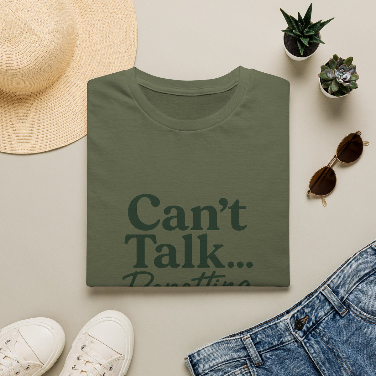 Can’t Talk… Repotting T-Shirt — Plant Lover Gardening Tee