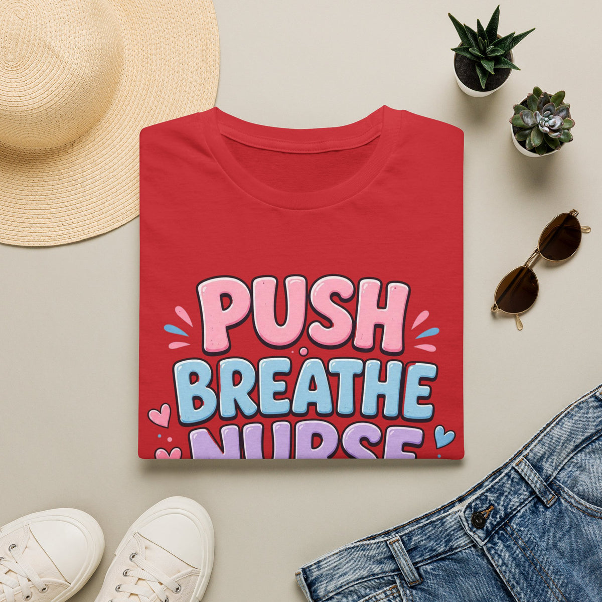 Playful Typography Design With Baby Footprints And Heart