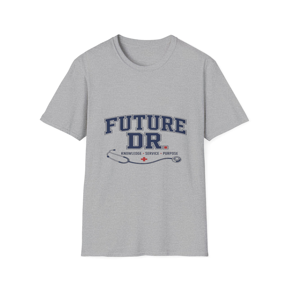 Collegiate T-shirt Design With Future Dr Text And Medical Accents- Graphic Tees