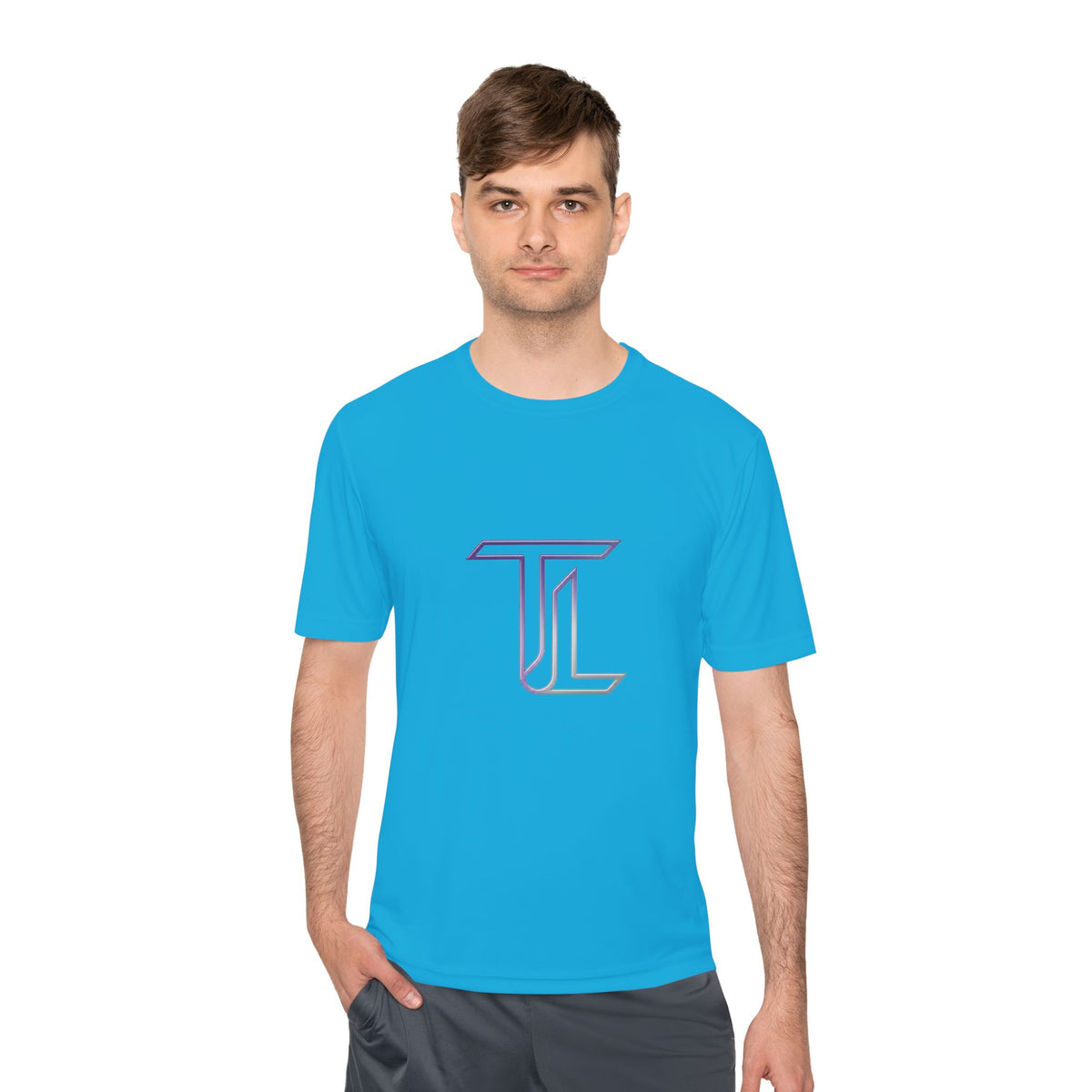 Monogram TL Performance Tee — Moisture-Wicking Athletic Shirt
