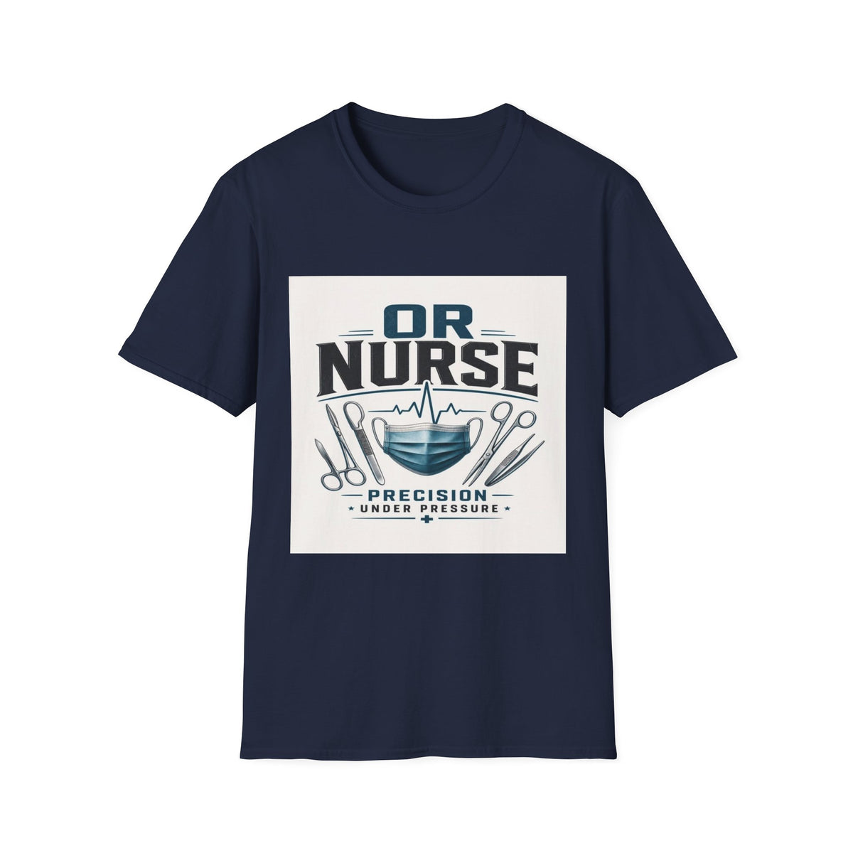 Bold T-Shirt Design Featuring Nurse Motto With Instruments- Graphic Tees