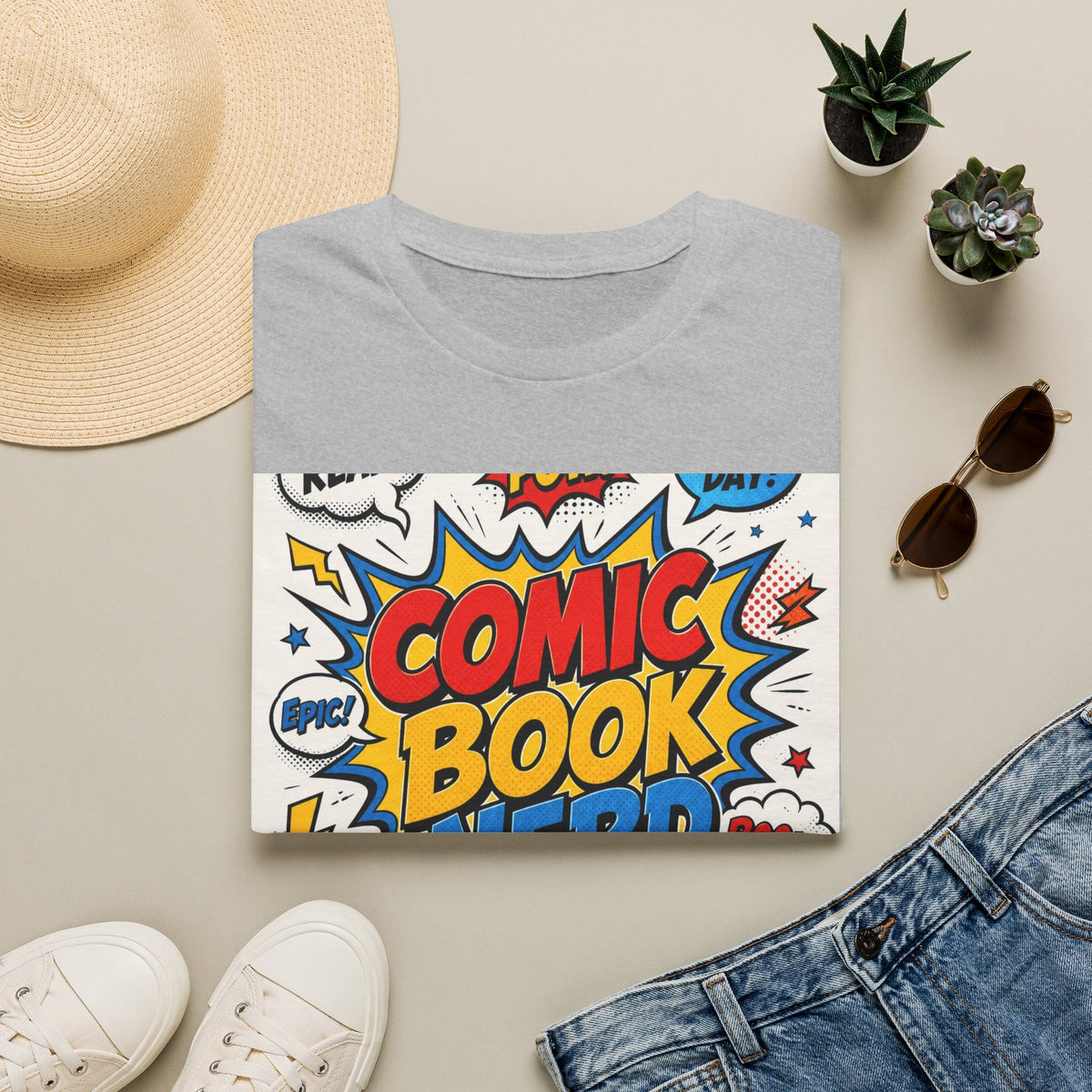 Dynamic Comic Book Nerd Design With Playful Typography