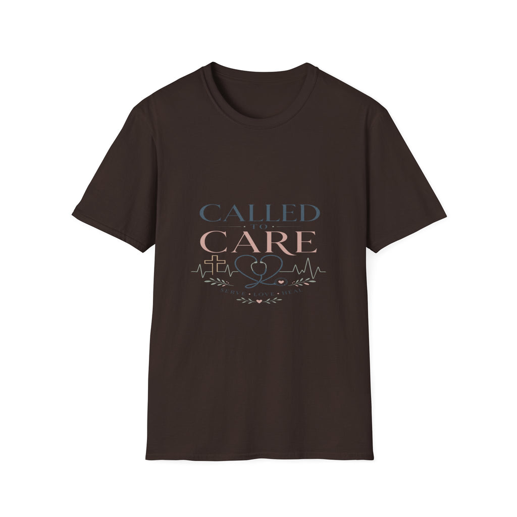Elegant Christian Healthcare Design Featuring Called To Care Phrase- Graphic Tees