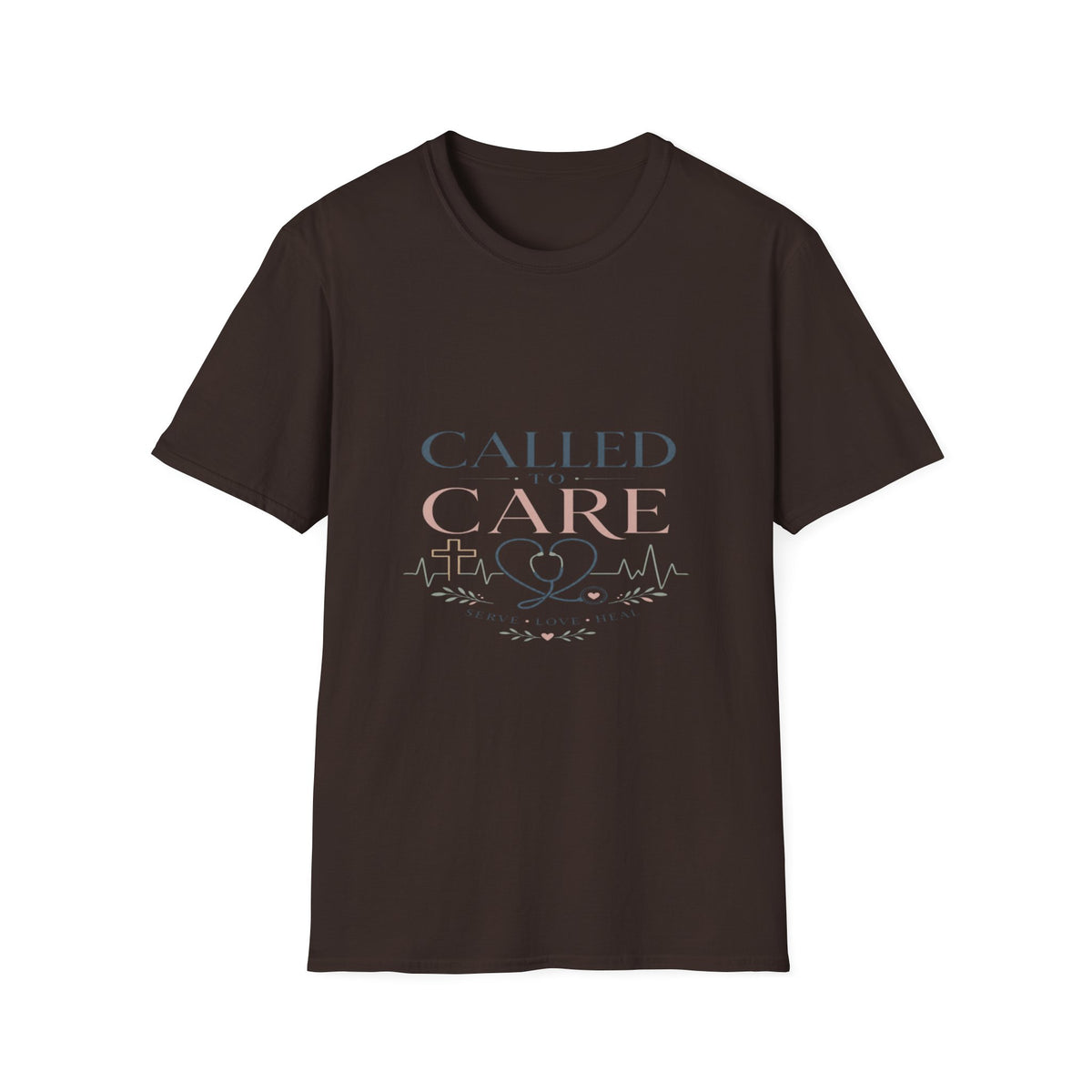 Elegant Christian Healthcare Design Featuring Called To Care Phrase- Graphic Tees