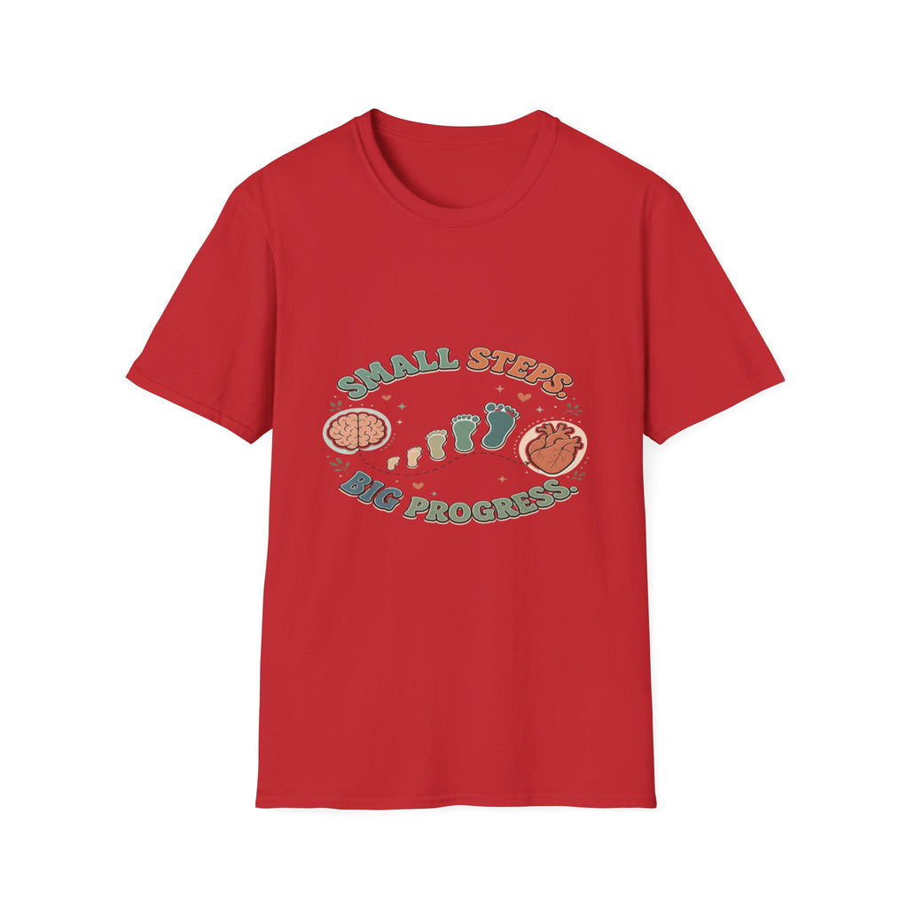 Typography Design Showcasing Small Steps Leading To Growth- Graphic Tees