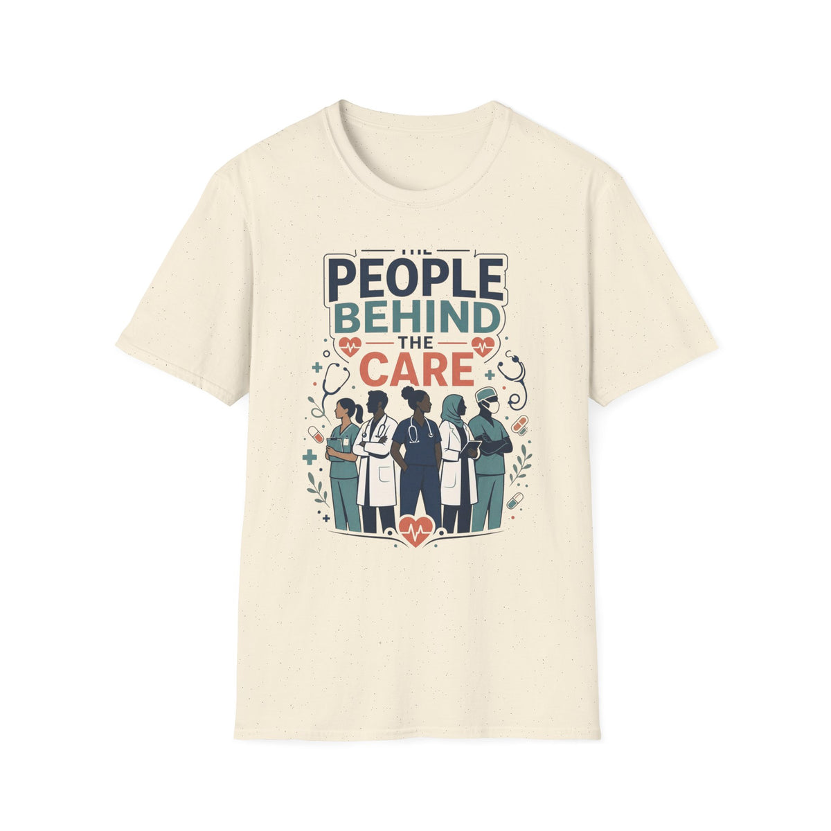 Modern T Shirt Design Celebrating Healthcare Professionals' Dedication