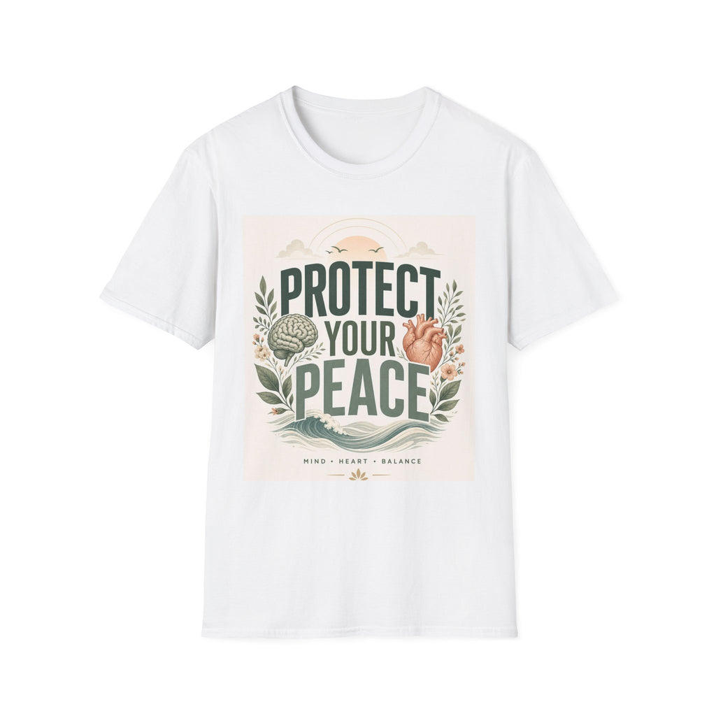 Large Typography Graphic Promoting Peace With Botanical Elements
