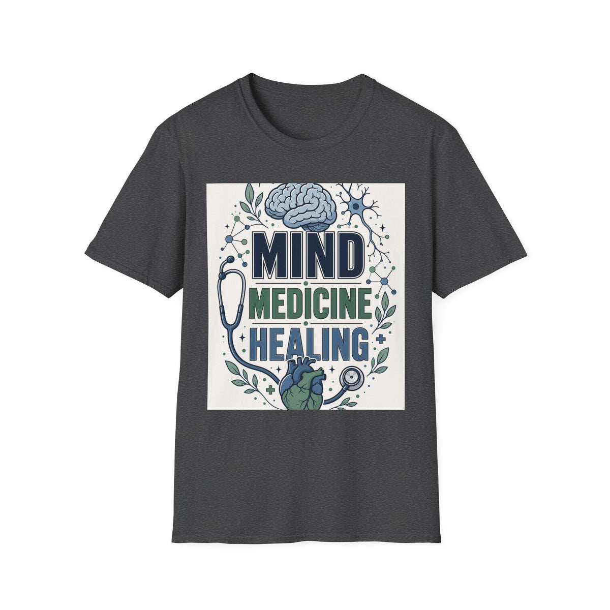 Illustration Of Stacked Words Mind Medicine Healing With Medical Icons