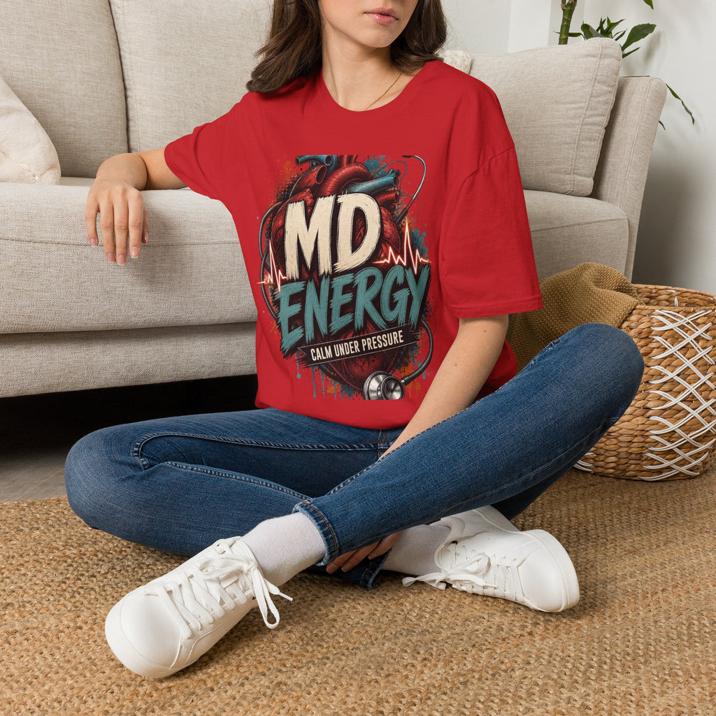 Bold MD Energy Graphic With Anatomical Heart Design
