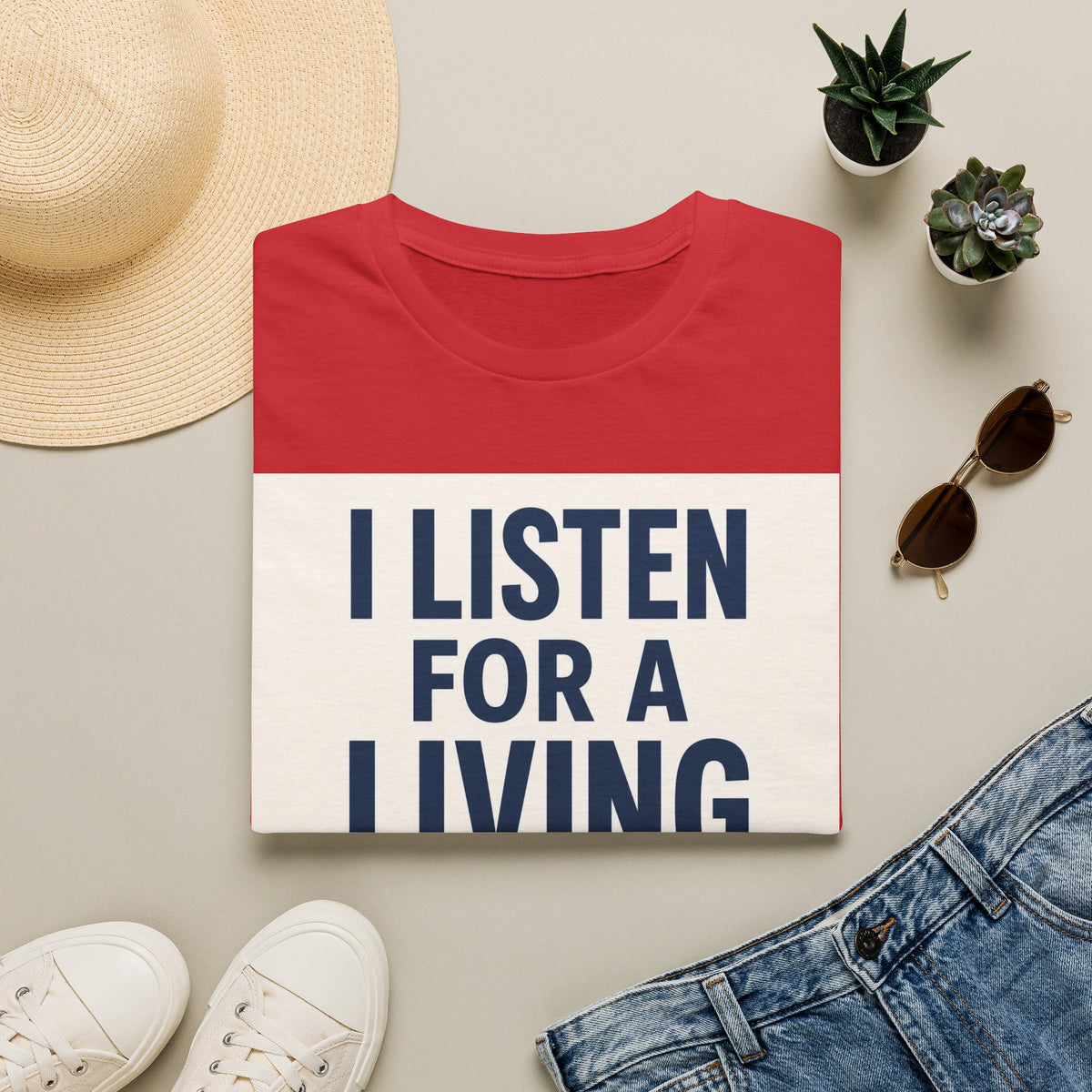 Bold Text And Minimalist Ear Illustration In Modern Design