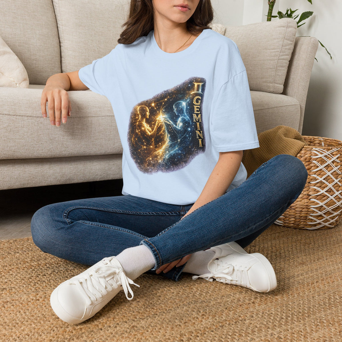 Gemini Constellation T-Shirt — Cosmic Twins Zodiac Tee