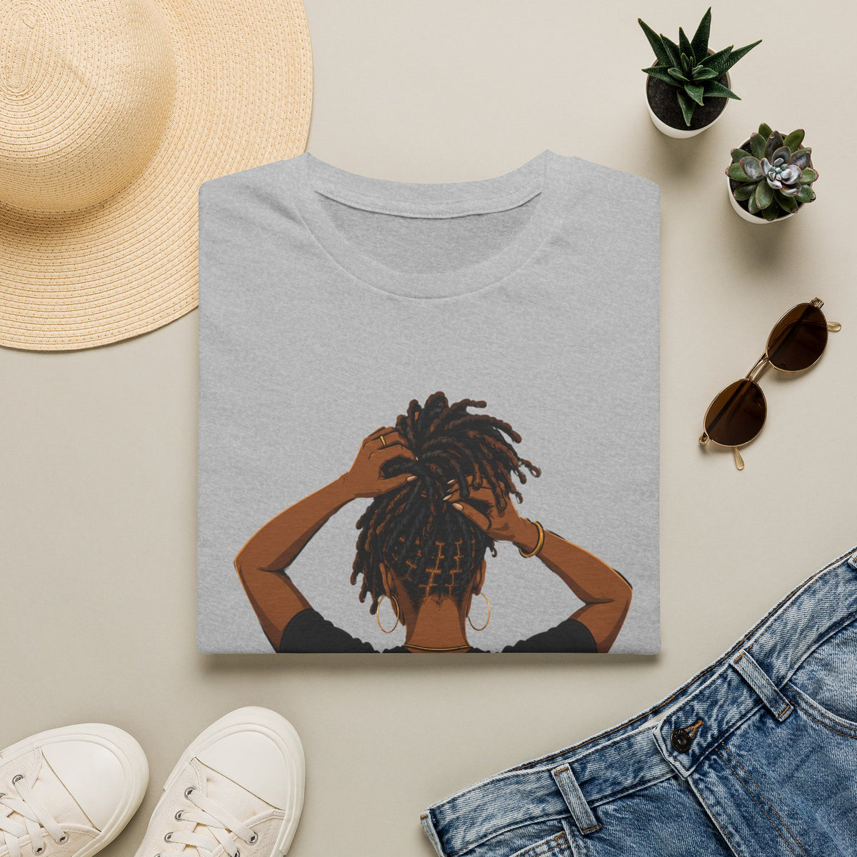 Loc'd In Graphic T-Shirt — 'Lock'd In' Natural Hair Afro Pride Tee