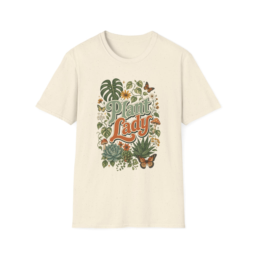 Plant Lady T-Shirt — Vintage Botanical Graphic Tee for Plant Lovers