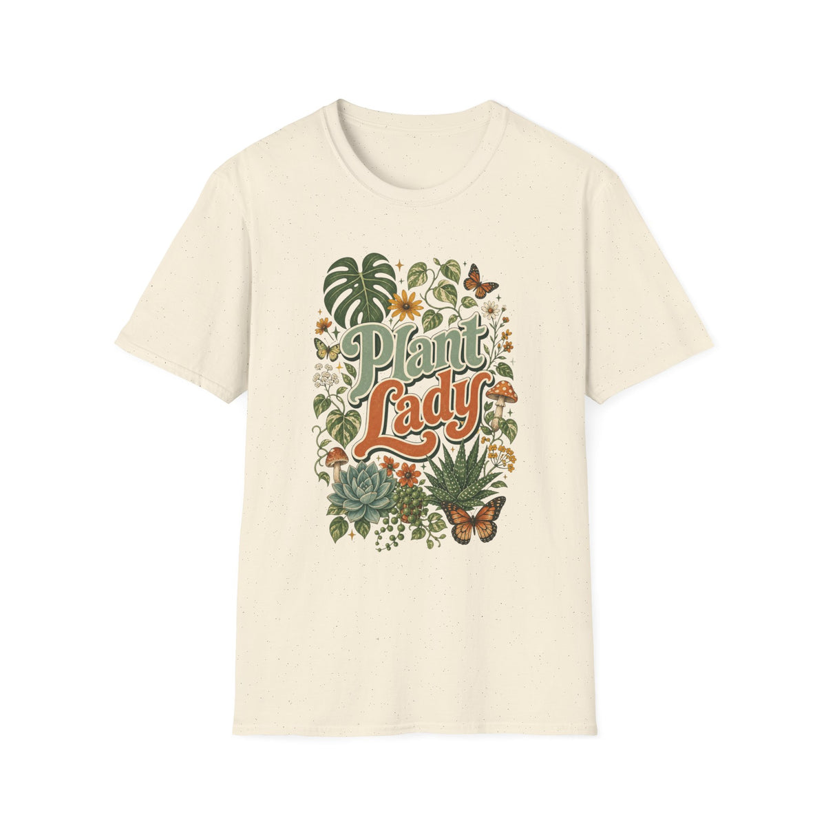Plant Lady T-Shirt — Vintage Botanical Graphic Tee for Plant Lovers