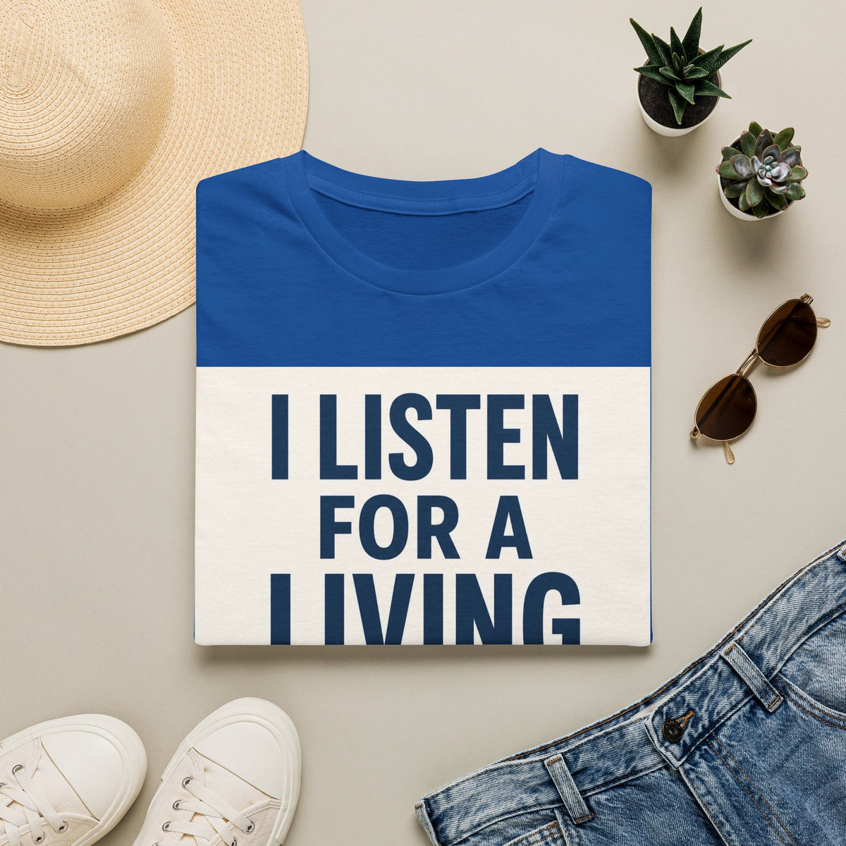 Bold Text And Minimalist Ear Illustration In Modern Design