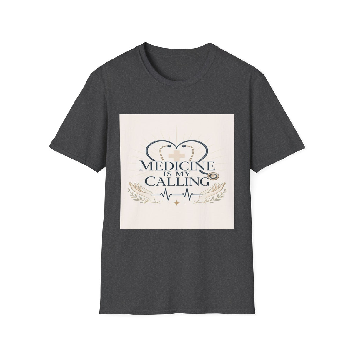 Elegant Design Celebrating Medicine With Heart-Shaped Stethoscope- Graphic Tees