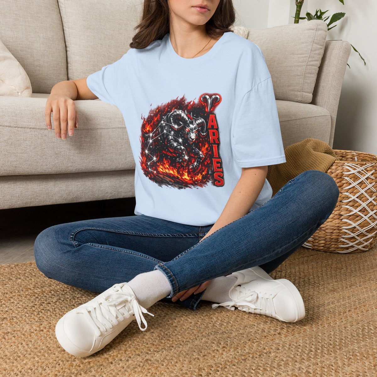 Aries Ram Zodiac T-Shirt — Fiery Ram Astrology Tee