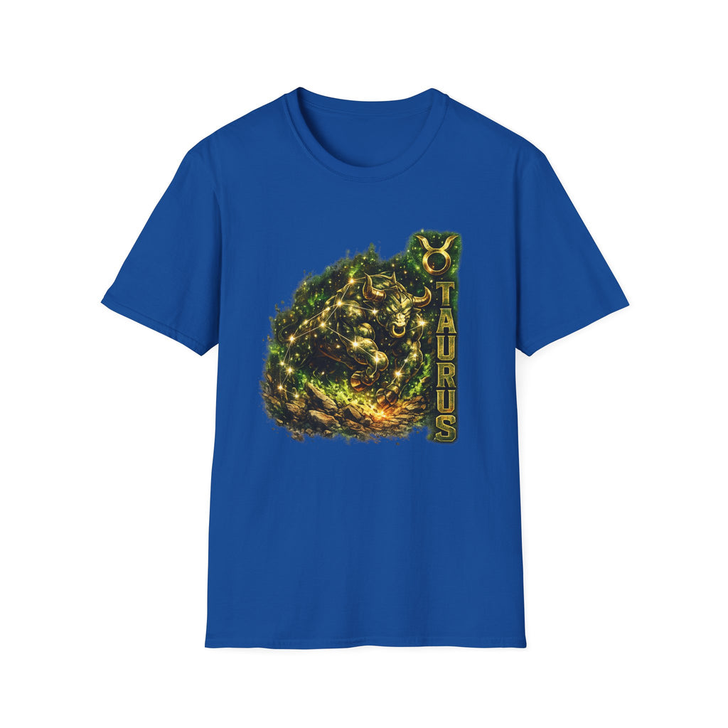 Taurus Zodiac T‑Shirt – Golden Bull Constellation Design